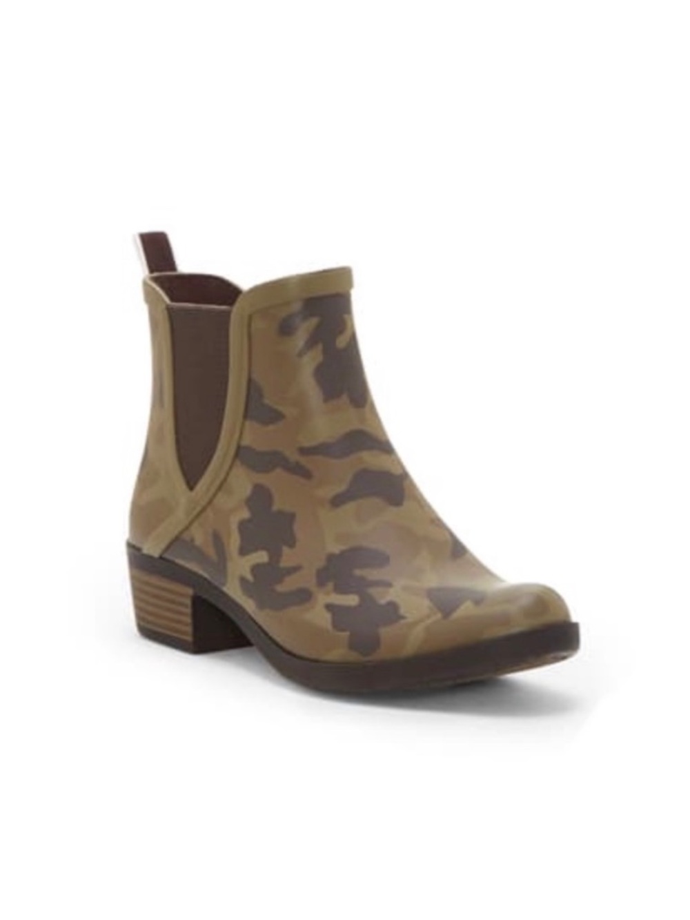 Lucky Brand Camo Basel H20 Side Notch Rain Boot Size 6 NWT